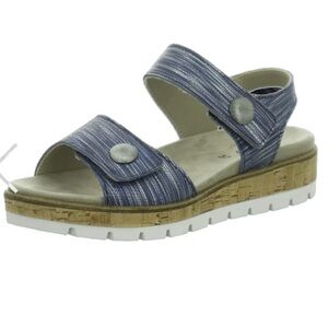 Volks Walker Blue/Silver Velcro Sandal